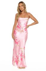 Antoni Pink Floral Maxi Dress