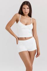 White Dainty Knit Top