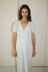 Pinched Dress - Lake Stripe