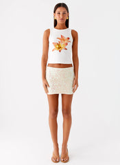 Kalita Mini Skirt - Ivory