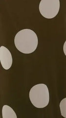 Blaine Maxi Dress - Chocolate/Beige Polka