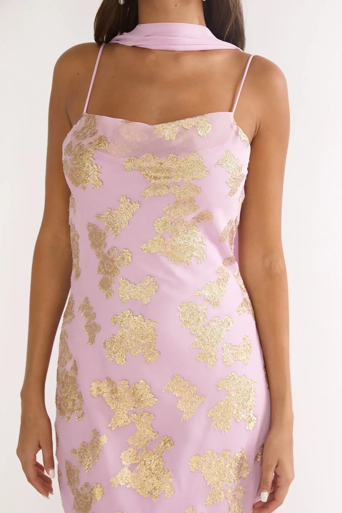 Helsi Cowl Back Maxi Dress Pink