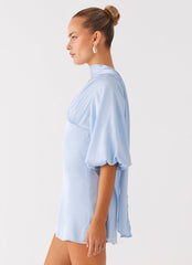 Mary Mini Dress - Blue