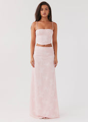 Best Love Lace Up Top - Pink Petal